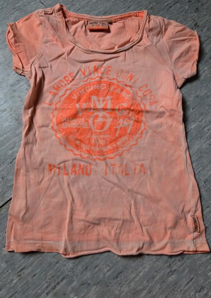 Vingino Jeans T-shirt Oranje Maat 6, Kleding | Dames, Oranje, Ophalen of Verzenden, Korte mouw, Maat 34 (XS) of kleiner