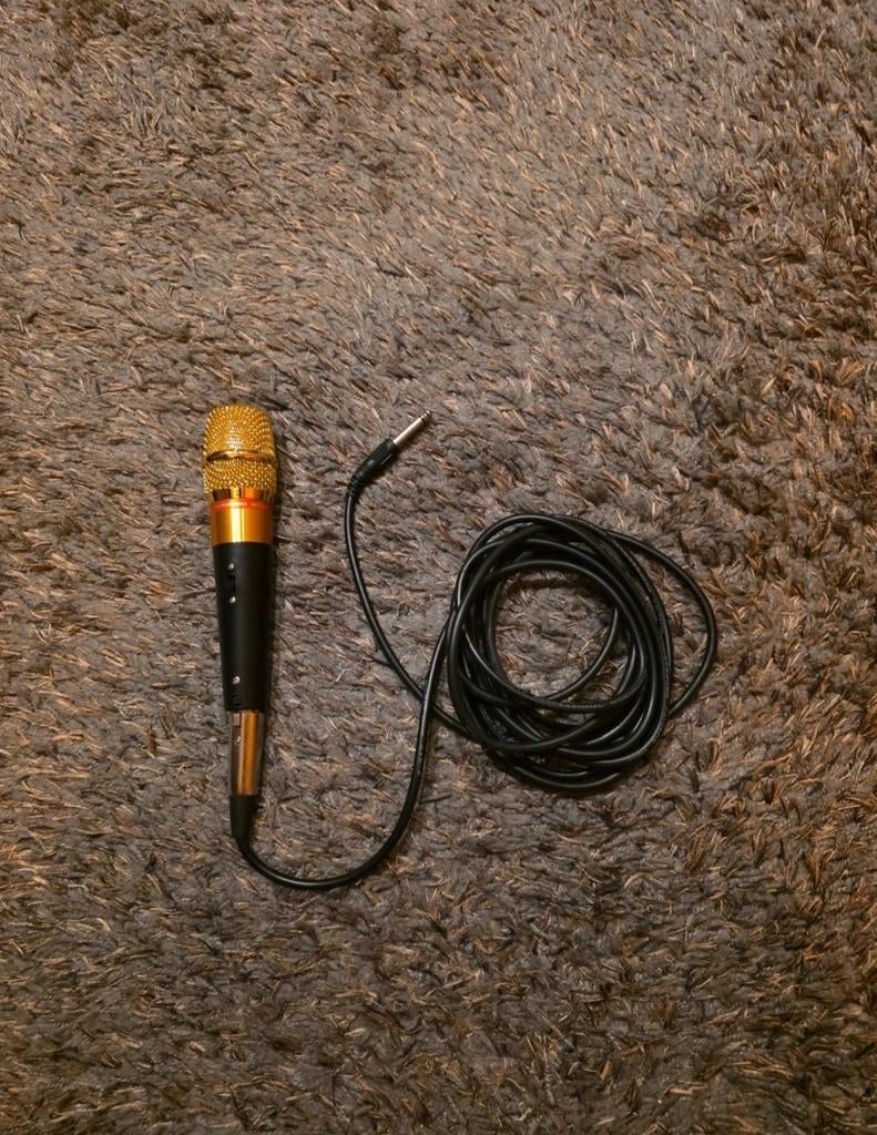 Professional microfoon imp 600 zwart en goud, Ophalen of Verzenden, Zo goed als nieuw, Studiomicrofoon