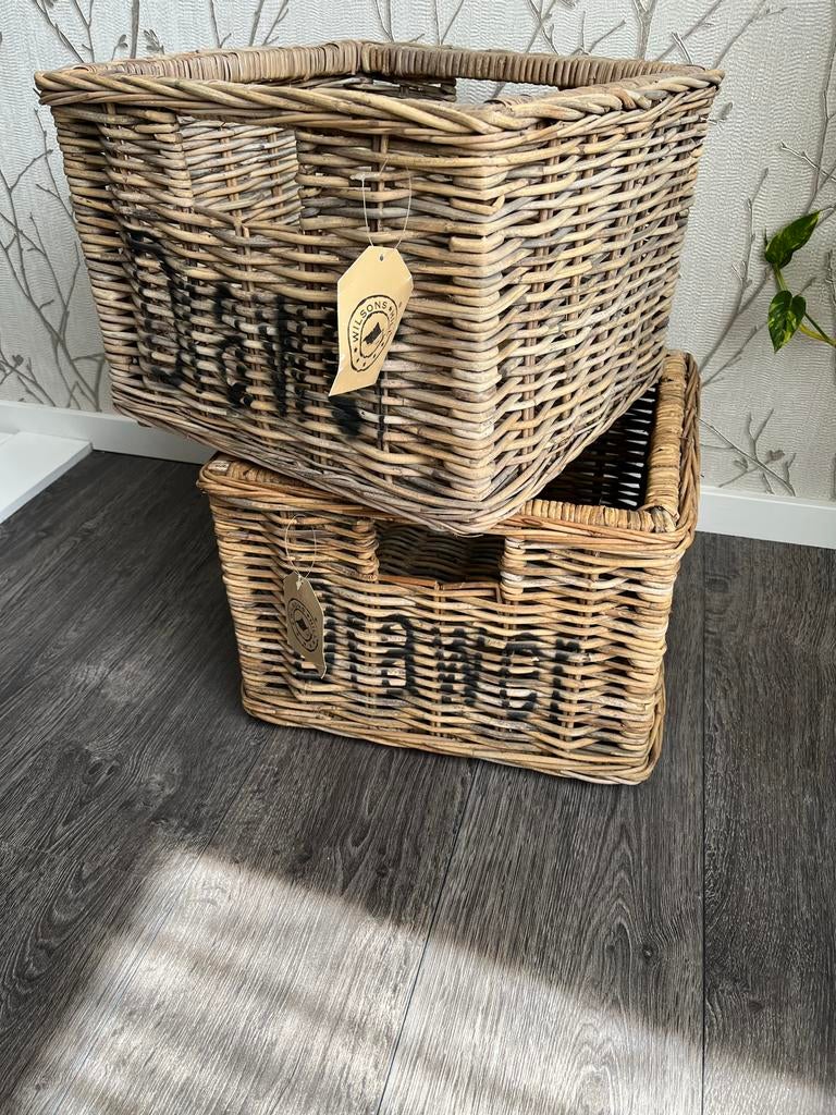 Nieuwe rotan manden - 38x38x26 cm, Ophalen, Nieuw, Overige materialen, Minder dan 50 cm