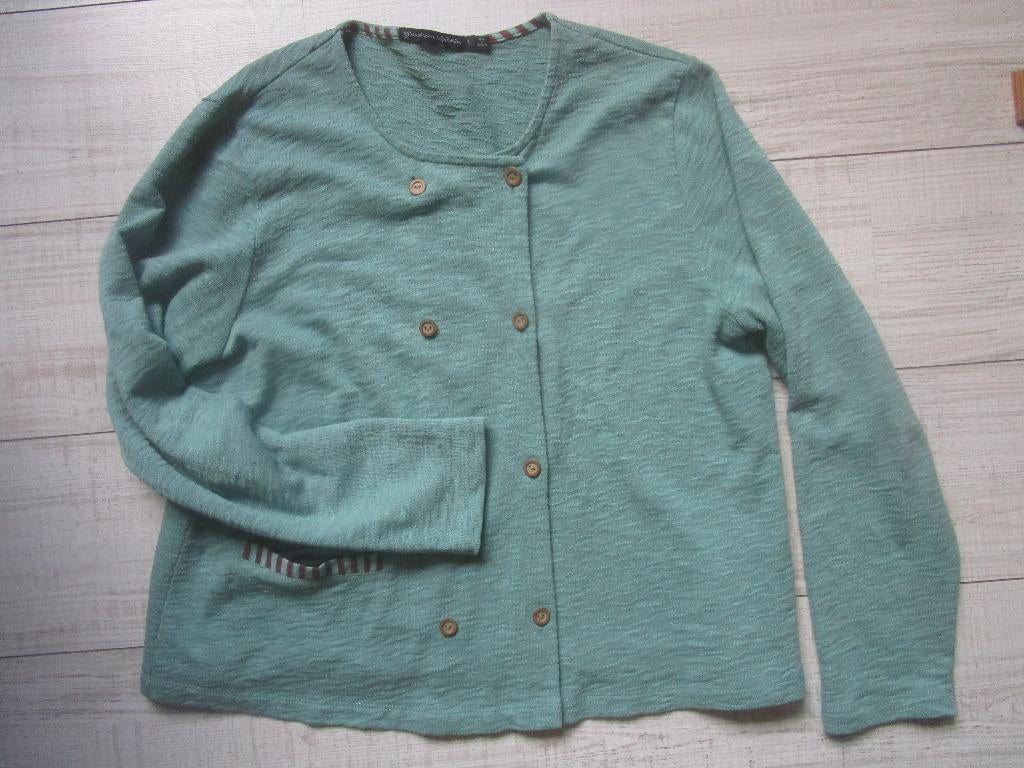 Vest,jasje GUDRUN SJODEN mt   44  mint/zeegroen, Kleding | Dames, Verzenden, Maat 42/44 (L), Zo goed als nieuw, Gudrun Sjoden
