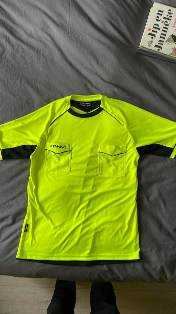 Stanno Scheidsrechter shirt, Kleding | Heren, Sportkleding, Maat 48/50 (M), Geel, Nieuw, Ophalen of Verzenden