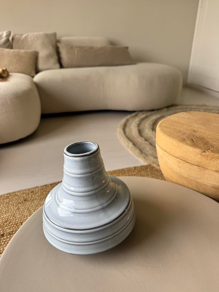 HKliving vaas, lichtblauw, Ophalen, Gebruikt, Blauw, Aardewerk of Porselein