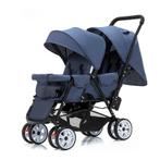 Opvouwbare Kinderwagen - Buggy - 2 persoons, Kinderen en Baby's, Kinderwagens en Combinaties, Niet ingevuld, Verstelbare duwstang