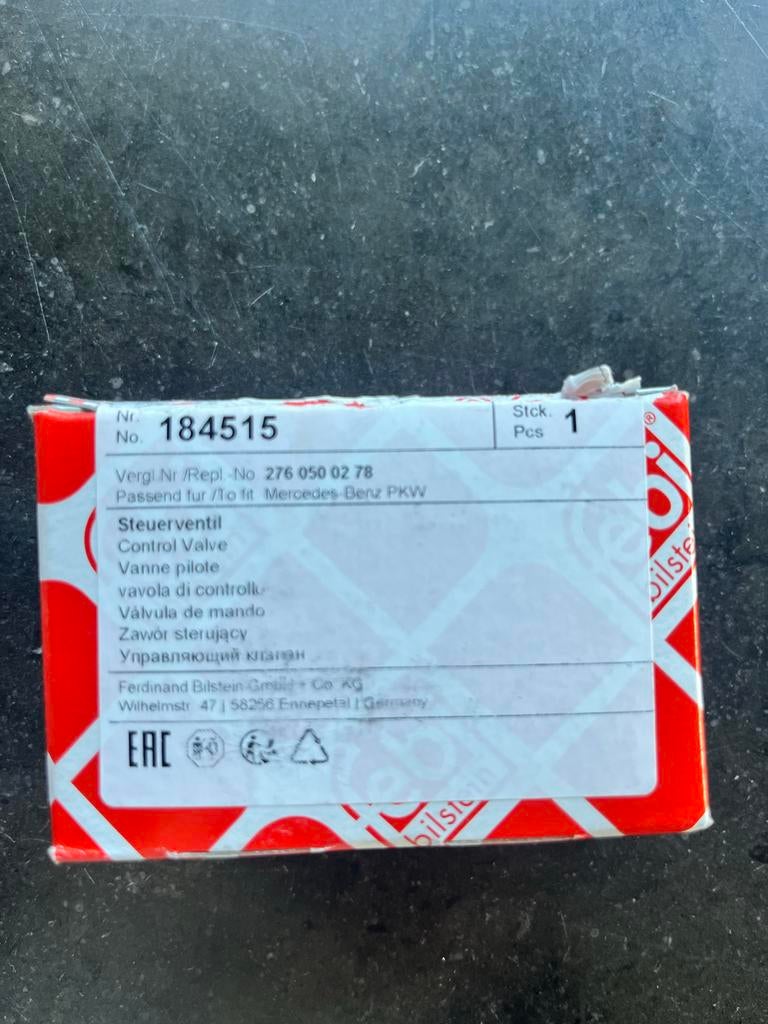 Oliedruk ventiel nokkenassteller Mercedes, Ophalen of Verzenden, Nieuw, Mercedes-Benz