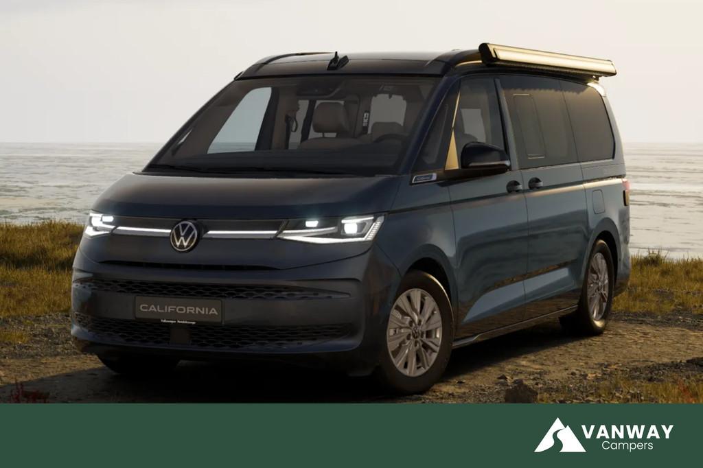Volkswagen California Ocean T7 245PK Automaat PHEV 4x4 Apple, Caravans en Kamperen, Automaat, Buscamper of Camperbus, Volkswagen