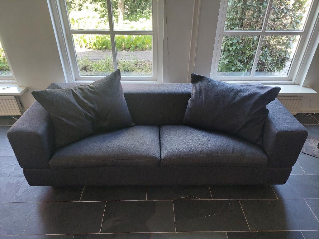 Gelderland bank - wol - antraciet, Huis en Inrichting, Ophalen, Gebruikt, Tweepersoons, 75 tot 100 cm