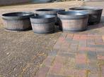 Plantenbakken van kunststof houtlook,  SPOTGOEDKOOP, Ophalen, Kunststof, Minder dan 30 cm, Rond