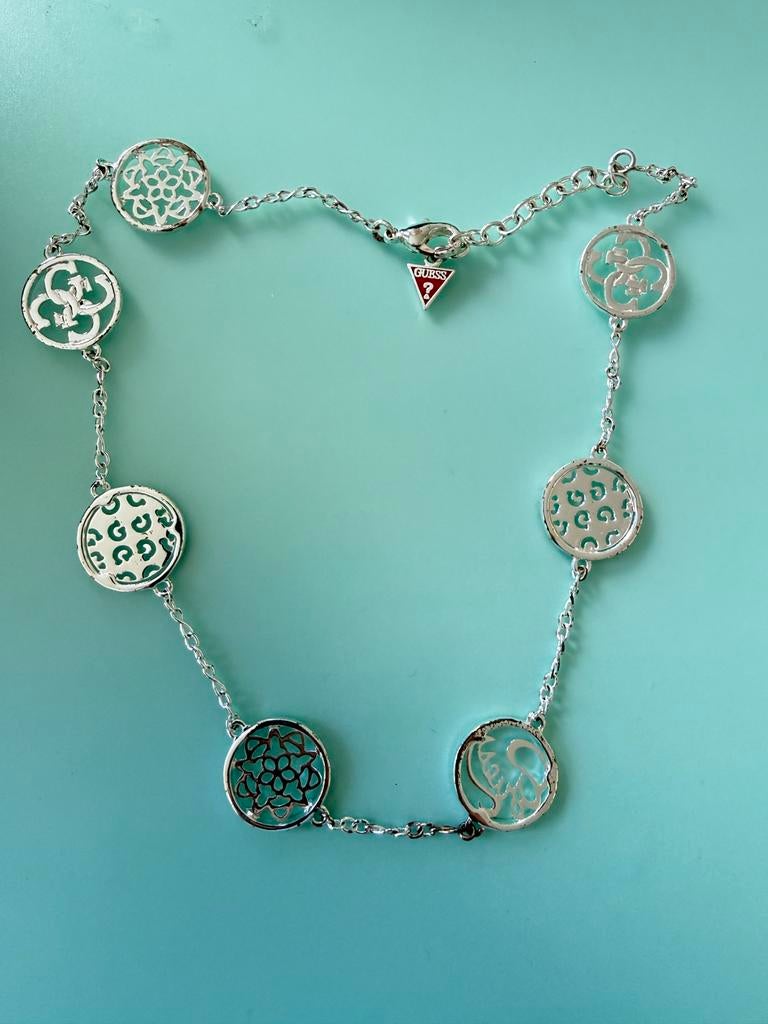 Nieuwe Guess ketting, Verzenden, Nieuw, Zilver, Overige materialen