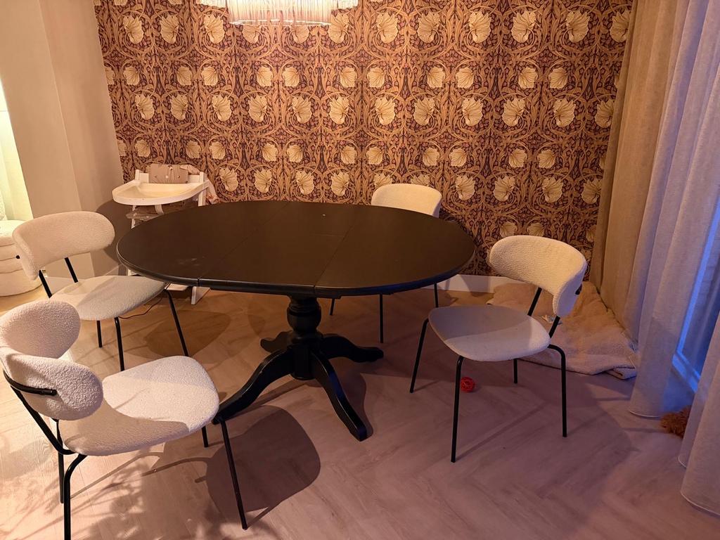 Eettafel, Huis en Inrichting, Tafels | Eettafels, Ophalen, Gebruikt, 100 tot 150 cm, Rond