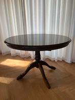 Ronde eettafel uitschuifbaar, Huis en Inrichting, Tafels | Eettafels, Ophalen, Gebruikt, 100 tot 150 cm, Rond