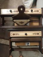 Antieke keukenrolhouder met bloemmotief, Ophalen of Verzenden