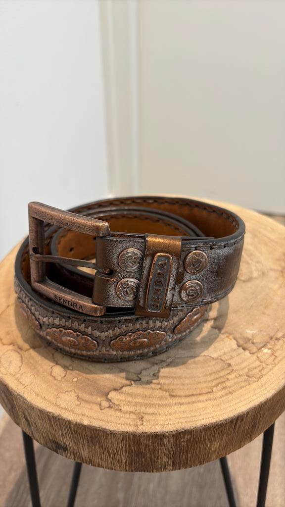 Sendra riem maat 105 totale lengte 115 bruin - brons, Kleding | Heren, Ophalen of Verzenden, Zo goed als nieuw, Bruin, 105 tot 115 cm