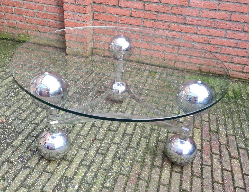 FIFTIES SIXTIES SPOETNIK / SPUTNIK SALONTAFEL, Ophalen, 50 tot 100 cm, Rond, 50 tot 100 cm