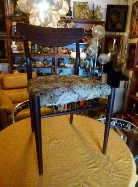 vintage Denmark teak stoel 60er jaren, Huis en Inrichting, Ophalen, Bruin, Vintage, Zo goed als nieuw
