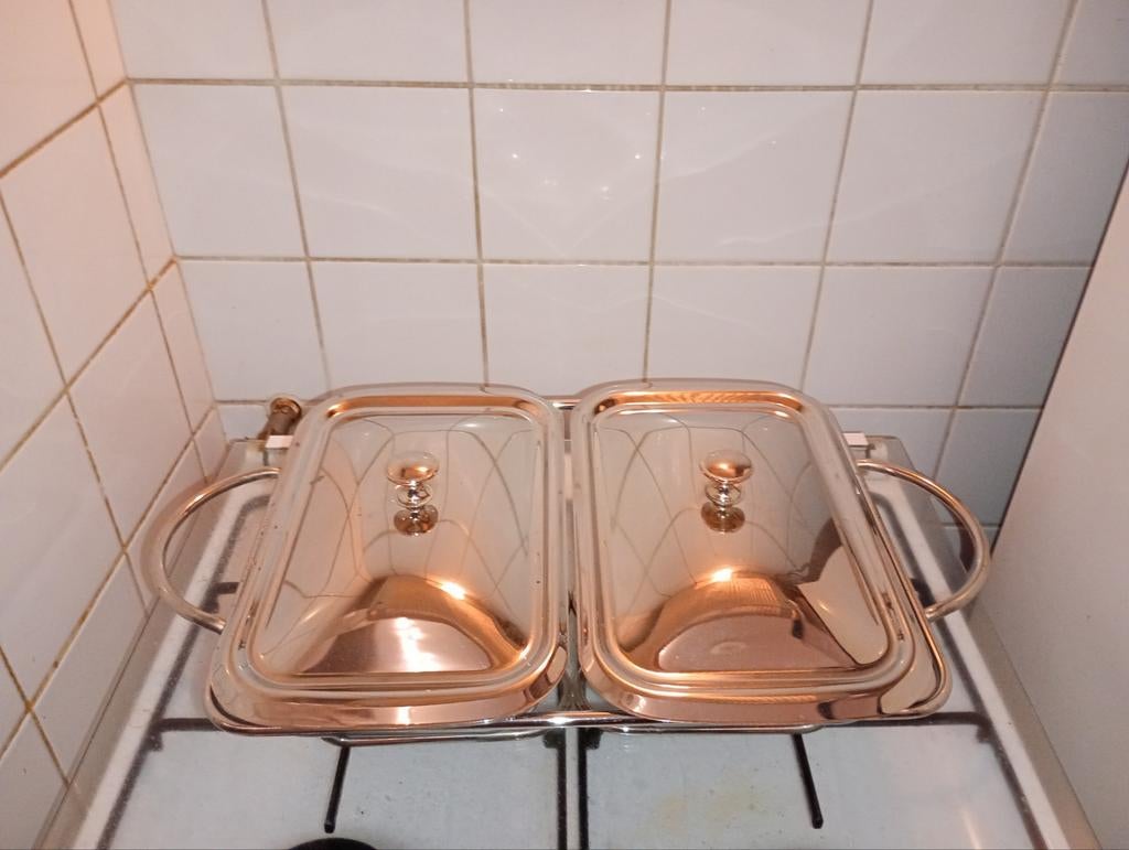 Marinex ovenschaal rechaud, Huis en Inrichting, Keuken | Servies, Ophalen of Verzenden, Overige stijlen, Glas, Schaal of Schalen