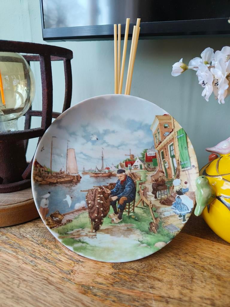 Decoratief Wandbord Royal Schwabap - Visserij, Ophalen of Verzenden