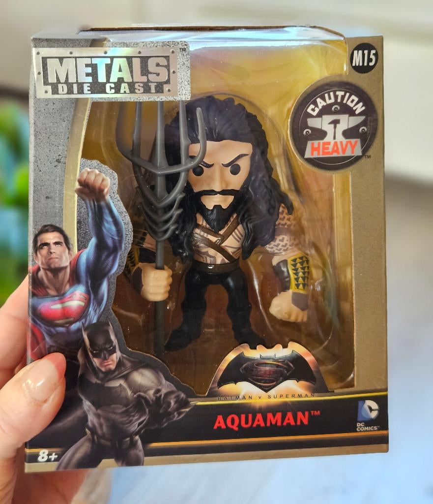 Aquaman Jada Toys Collectible Die-Cast(M15)Figure DC COMICS, Ophalen of Verzenden, Nieuw, Film, Actiefiguur of Pop