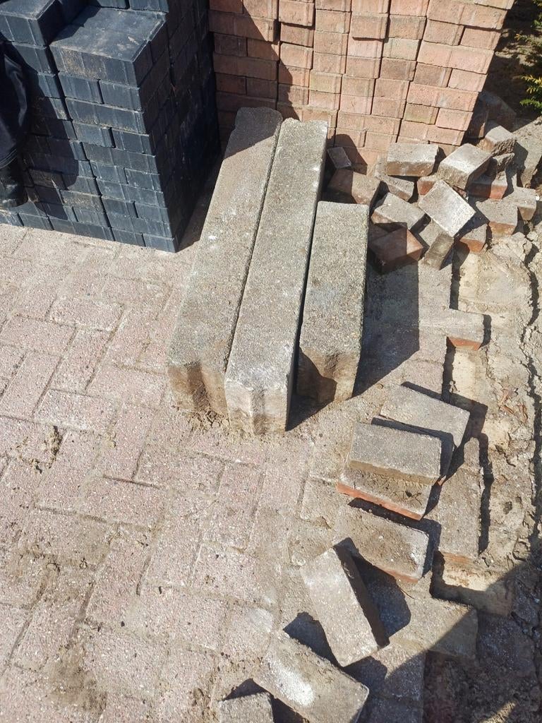 33 professionele stoepbanden/straatbanden/bordenrand, Ophalen of Verzenden, Beton, Overige typen