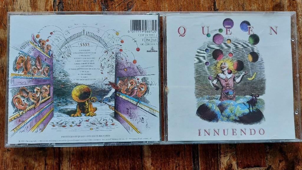 queen   innuendo, Ophalen of Verzenden, 1990 - 1999, Zo goed als nieuw
