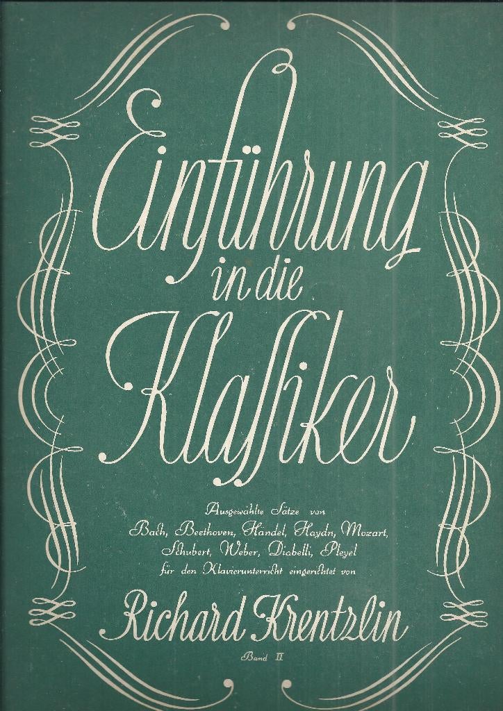 V100 bladmuziek einfuhrung in die klassiker ( piano), Ophalen of Verzenden, Gebruikt, Auto's