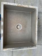 Gootsteen (butler) spoelbak natuuursteen, Ophalen, 50 tot 100 cm, Zo goed als nieuw, Minder dan 100 cm