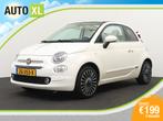 Fiat 500 1.2 70 PK Aut. Cabriolet Half-Leder Park.sens Multi, 4 cilinders, Cabriolet, Leder en Stof, Wit