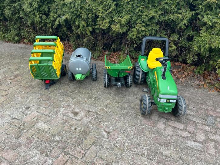 Traptrekker met aanhangers - Leuke set voor kinderen, Kinderen en Baby's, Speelgoed | Buiten | Voertuigen en Loopfietsen, Gebruikt