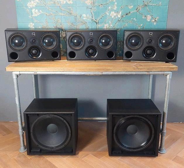 👉 ATC SCM-45a Pro + Sub _Top end superset! (Studio, Cinema), Audio, Tv en Foto, Luidsprekers, Zo goed als nieuw, Front, Rear of Stereo speakers