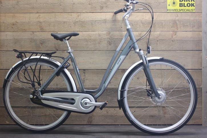 Amslod Hamilton ST 7v 53cm lage instap grijs + 3mnd garantie, Fietsen en Brommers, Fietsen | Dames | Damesfietsen, Gebruikt