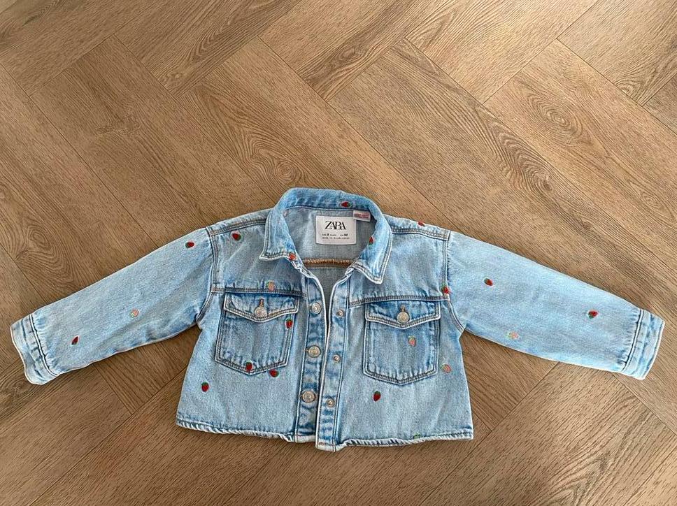 Zara spijkerjasje maat 92, Ophalen of Verzenden, Gebruikt, Meisje, Jas