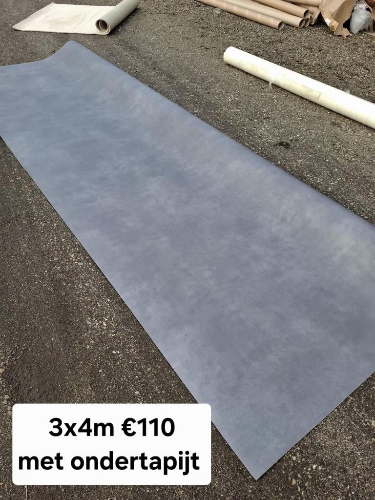 Nieuw vinyl vloer 3x4m met ondertapijt, Huis en Inrichting, Stoffering | Vloerbedekking, Ophalen