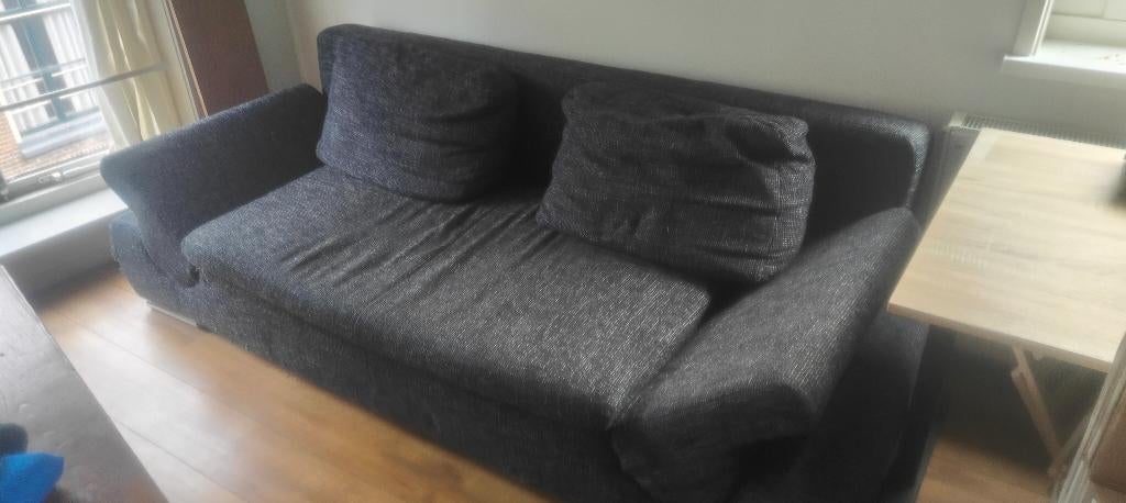 Slaapbank, Ophalen, Tweepersoons, Grijs, Overige maten