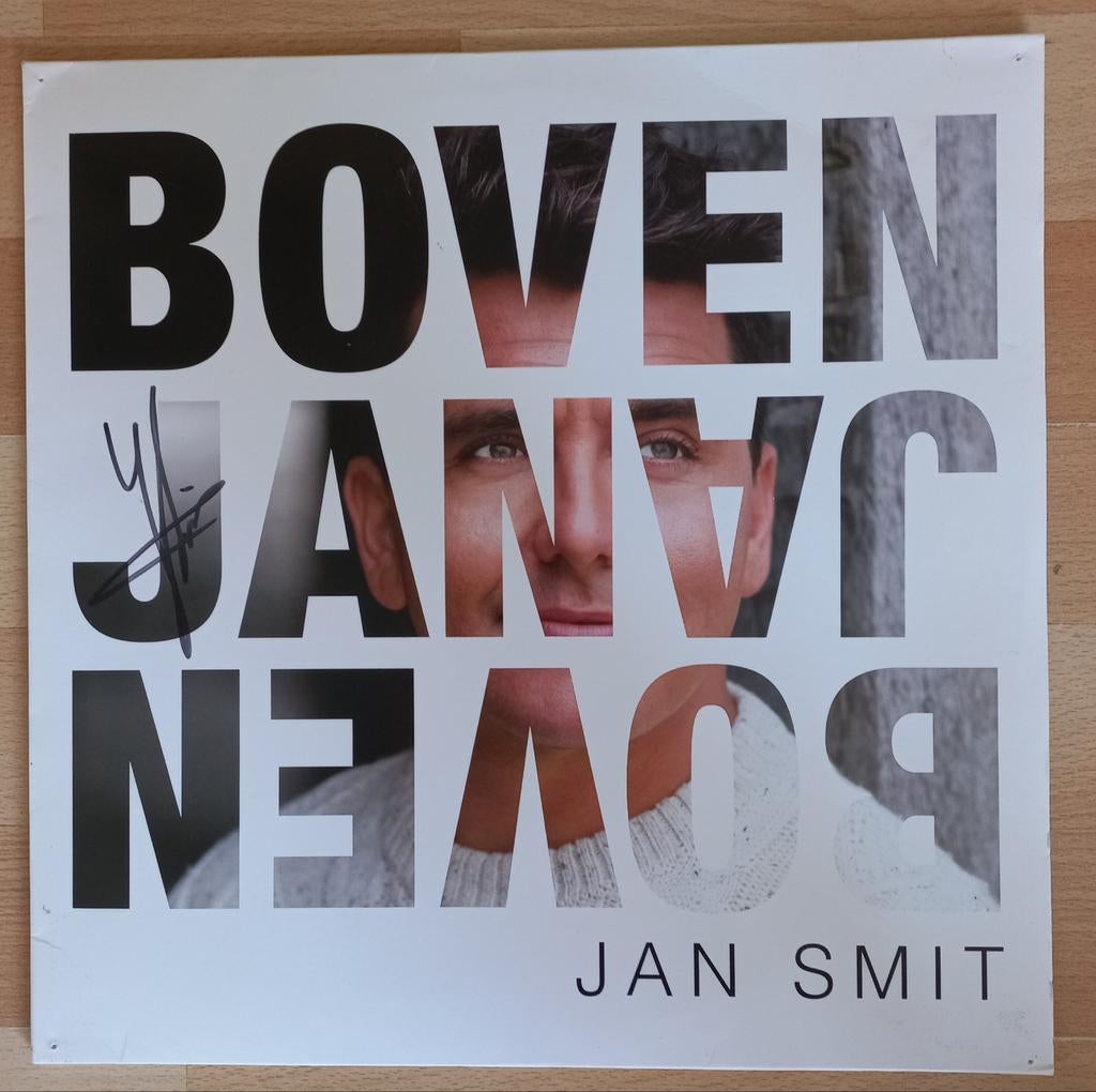 LP Jan Smit - Boven Jan (Gesigneerd), Cd's en Dvd's, Vinyl | Nederlandstalig, Gebruikt, Levenslied of Smartlap, 2020 tot heden