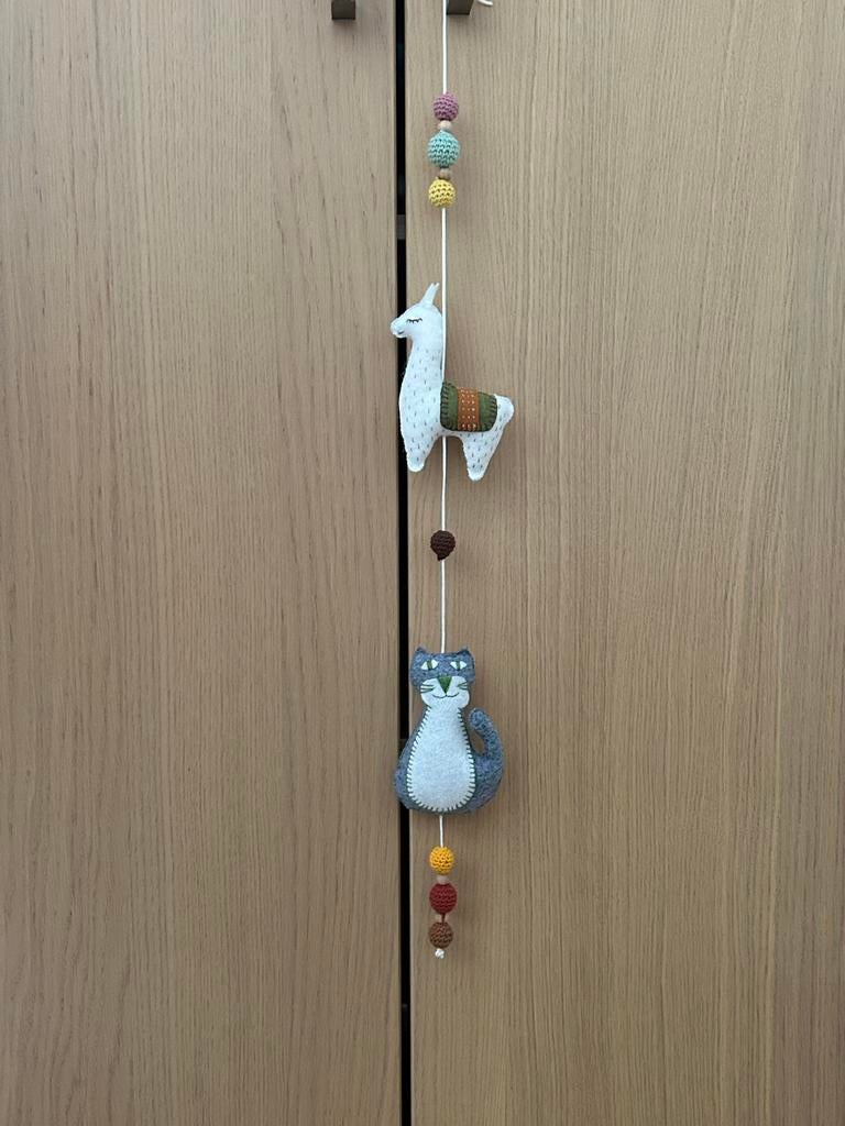 Handgemaakte baby mobiel van vilt, Ophalen of Verzenden, Nieuw, Wanddecoratie