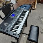 Yamaha PSR-S650 keyboard met standaard, bankje en hoes, Ophalen, 61 toetsen, Yamaha, Zo goed als nieuw