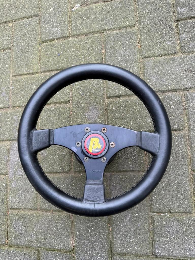 Bmw e30 sportstuur echt leer, Auto-onderdelen, Besturing, Ophalen of Verzenden, BMW