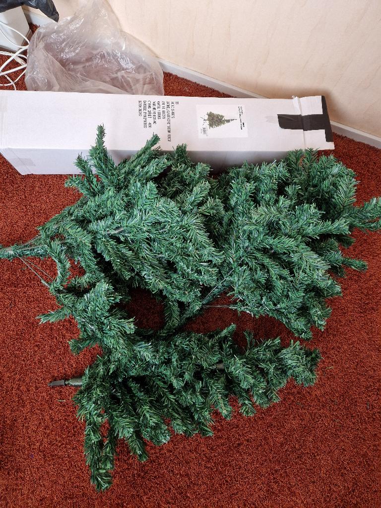 Kunst kerstboom, hoogte: 180 cm, in doos, Diversen, Kerst, Ophalen of Verzenden, Gebruikt