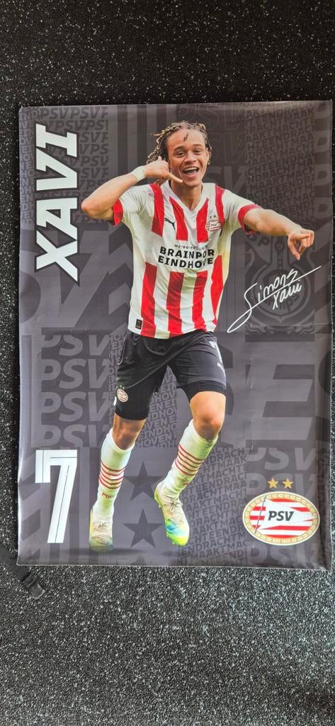 Poster xavi simons psv, Ophalen, Zo goed als nieuw, PSV, Poster, Plaatje of Sticker