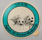 Sticker I.F.A.W. Berkel-Rodenrijs, Ophalen of Verzenden, Nieuw, Dier en Natuur