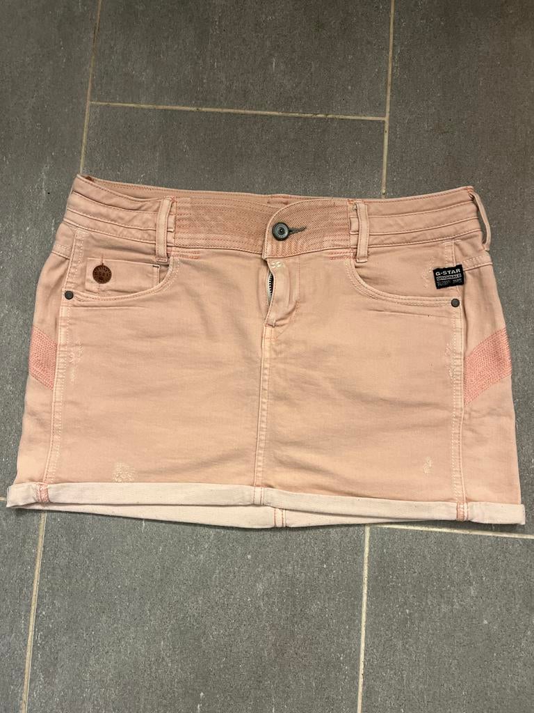 G-star roze spijkerrokje maat 26, Verzenden, Roze, Maat 34 (XS) of kleiner, Gedragen