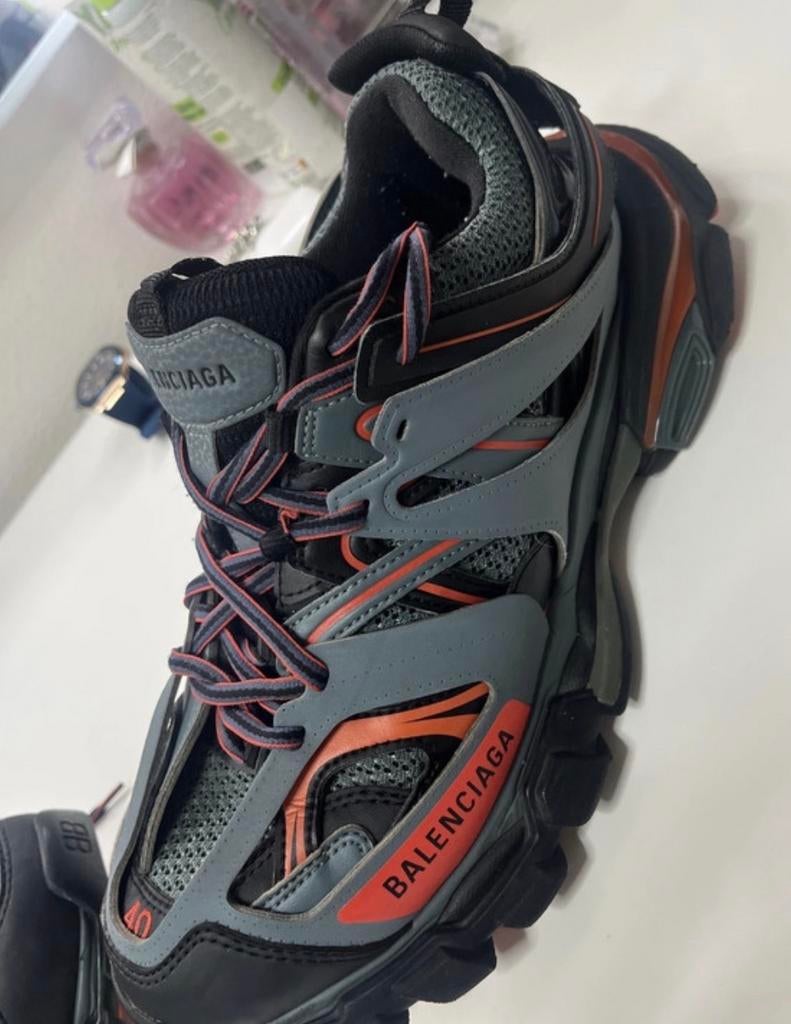 Balenciaga sneakers grijs/oranje maat 40, Kleding | Heren, Schoenen, Overige kleuren, Verzenden, Sneakers of Gympen, Zo goed als nieuw