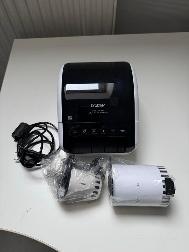 Brother QL-1110NWBc labelprinter WiFi, Bluethoot, kabel, IOS, Computers en Software, Labelprinters, Zo goed als nieuw, Etiket