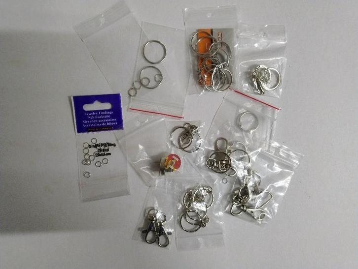 Sleutelringen e.a. ringen, Hobby en Vrije tijd, Knutselen, Nieuw, Ophalen of Verzenden