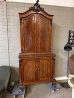 Antieke kast , hollands kabinet noten., Antiek en Kunst, Ophalen