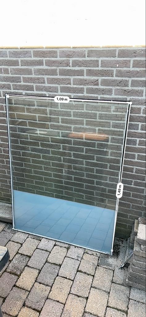 Dubbele beglazing 1,10x1,50m voor kas of project, Ophalen, Gebruikt, 80 tot 120 cm, 120 tot 160 cm