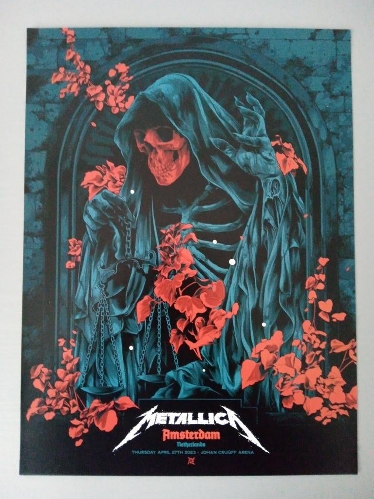 A3 Concert poster Metallica 27-4-2023 replica Amsterdam, Ophalen of Verzenden, Nieuw, A1 t/m A3