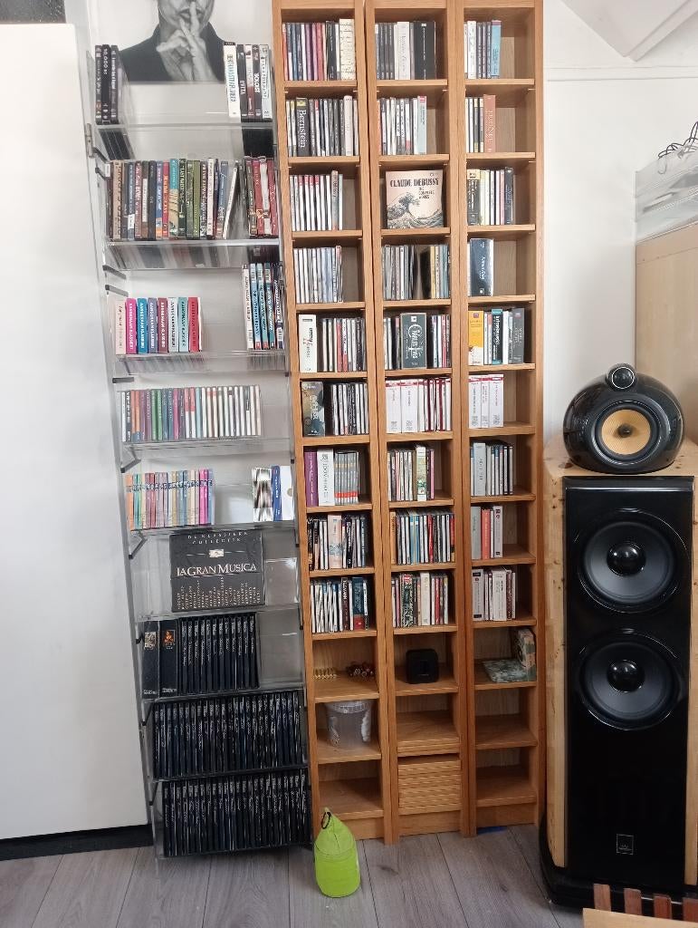 LP- en CD-kasten, rekken en zuilen, Ophalen, Zo goed als nieuw, Kunststof, Cd's