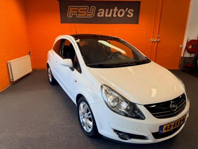 Opel Corsa 1.4 16V / 3 DEURS / SPORT-EDITION / AIRCO!, Auto's, Opel, Voorwielaandrijving, Stof, Gebruikt, Zwart
