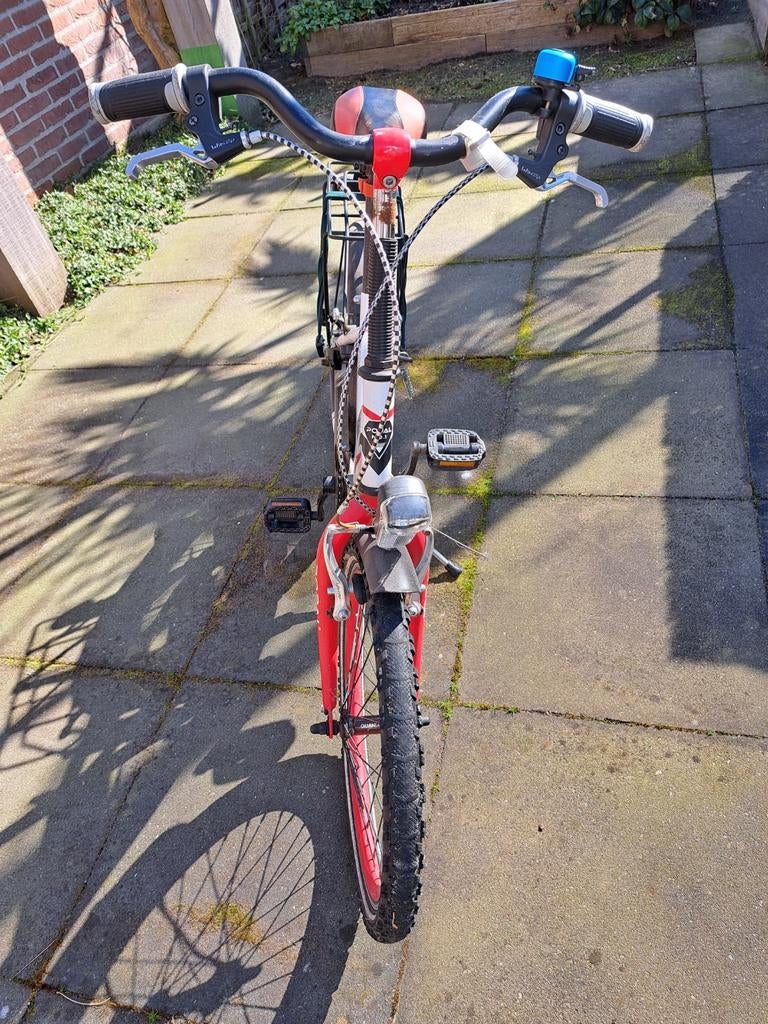 Popal Fun Jet kinderfiets 20 inch - rood/wit, Ophalen of Verzenden, Gebruikt, 16 tot 20 inch, Popal