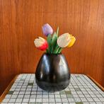 Flora plateel Vaasje Gouda Holland Retro Vintage jr 50 60, Antiek en Kunst, Ophalen of Verzenden